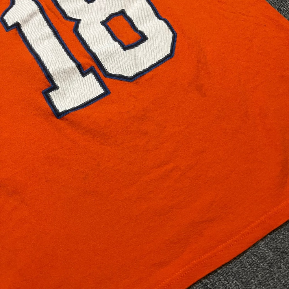 Denver Broncos Peyton Manning‎ 18 Orange NFL Team Apparel T Shirt Mens Large - Picture 6 of 7